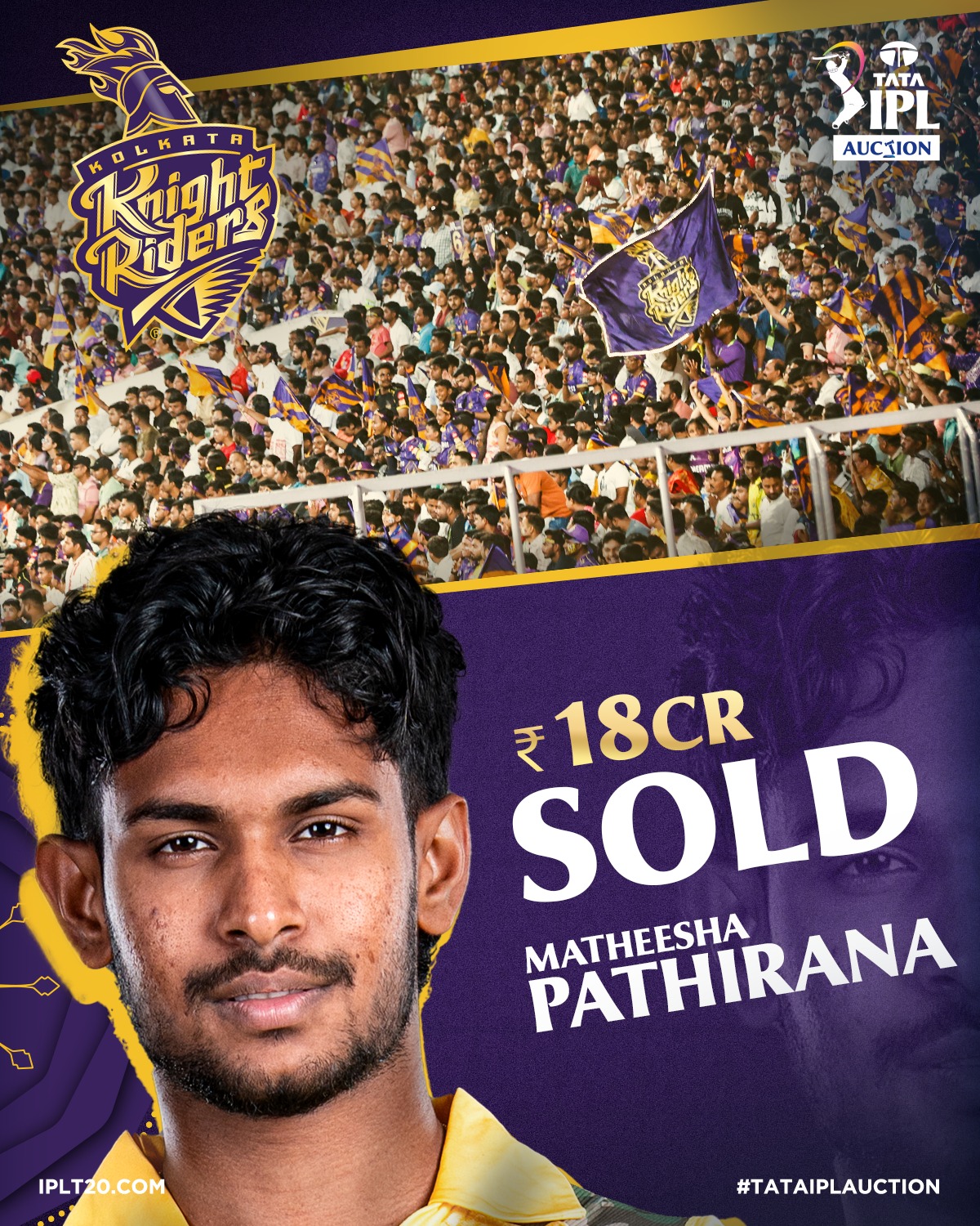 Sri lankan Player Pathirana sold at 18 crore to CSK in IPL 2026 Auction - TMM India