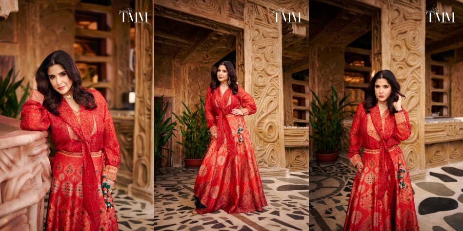 Maheep Kapoor in her red dress
