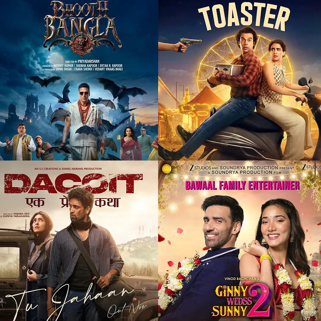 April 2026 Movie Releases: Bhoot Bangla, Toaster, Dacoit and Ginny Weds Sunny 2