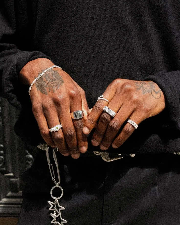 chunky silver rings