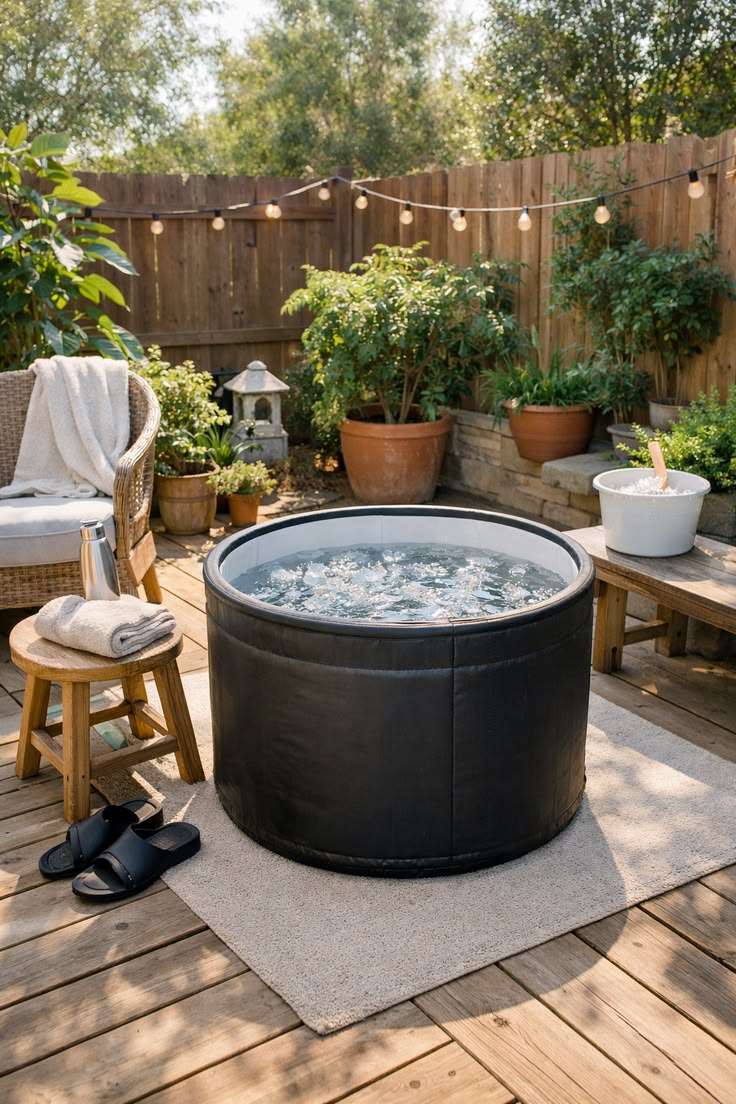 Cold plunge setup for home