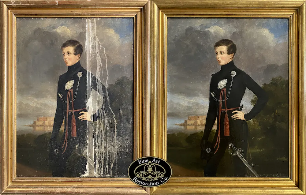 Astonishing art restoration results from Fine Art Restoration Company