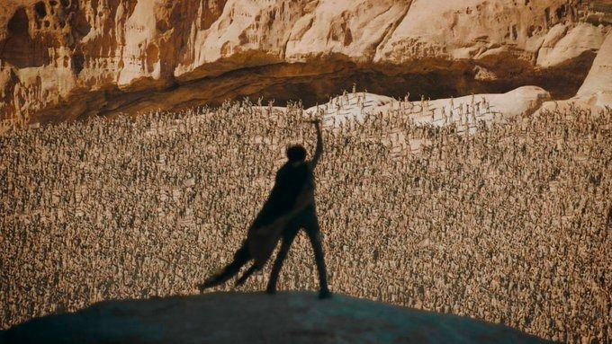 Timothee Chalamet in Dune trilogy